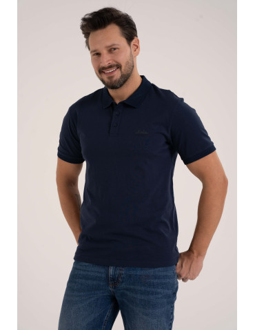 Polo - Męska koszulka polo z krótkim rękawem GRANATOWY - produkt 1