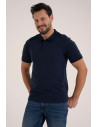 Męska koszulka polo z krótkim rękawem GRANATOWY