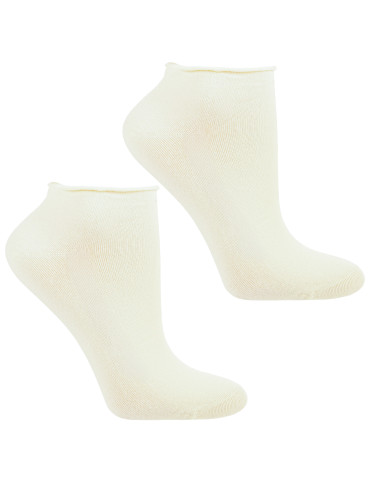 Za kostkę - Skarpetki damskie bezuciskowe gładkie bawełniane WIELOKOLOROWY - produkt 4