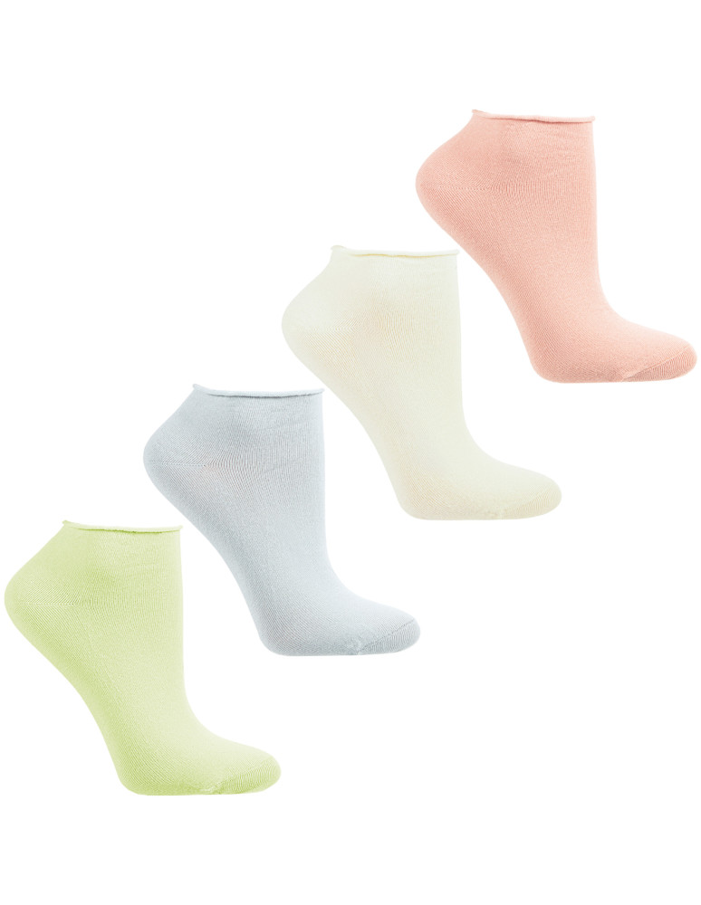 Za kostkę - Skarpetki damskie pastelowe bezuciskowe WIELOKOLOROWY - produkt moraj.pl 1