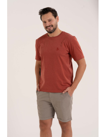 Męska koszulka z krótkim rękawem z efektem peach touch