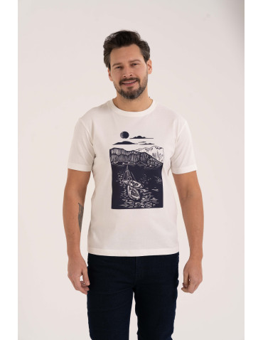 T-shirt męski koszulka z motywem żeglarskim