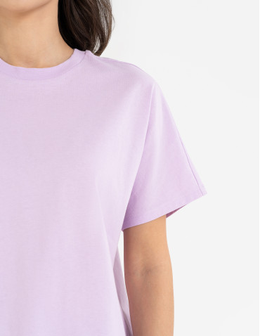 Koszulka damska bawełniana z krótkim rękawem luźny krój - produkt 2