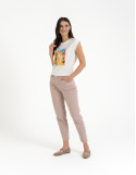 Damskie spodnie jeansowe mom fit