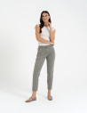 Damskie spodnie jeansowe mom fit JASNY ZIELONY