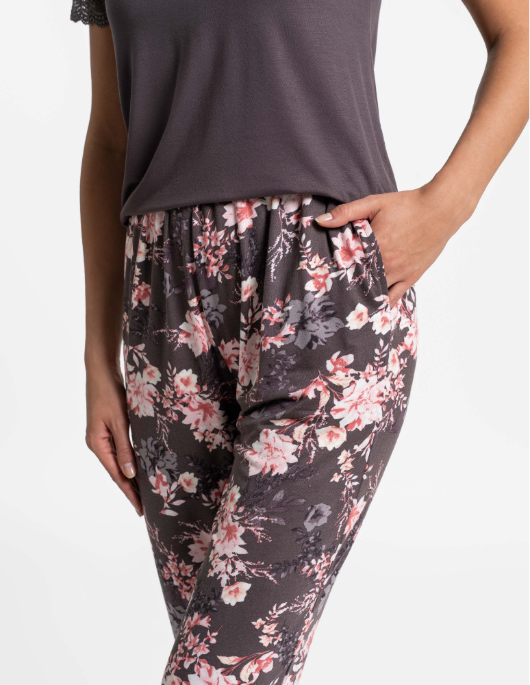 Piżamy z krótkim rękawem - Piżama damska dwuczęściowa z wiskozy WZÓR 1  - produkt moraj.pl 6