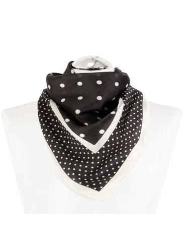 Apaszka damska elegancka w grochy