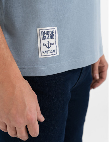 Koszulki i Tank Topy - T-shirt męski o luźnym kroju koszulka 100% bawełna NIEBIESKI - produkt 6