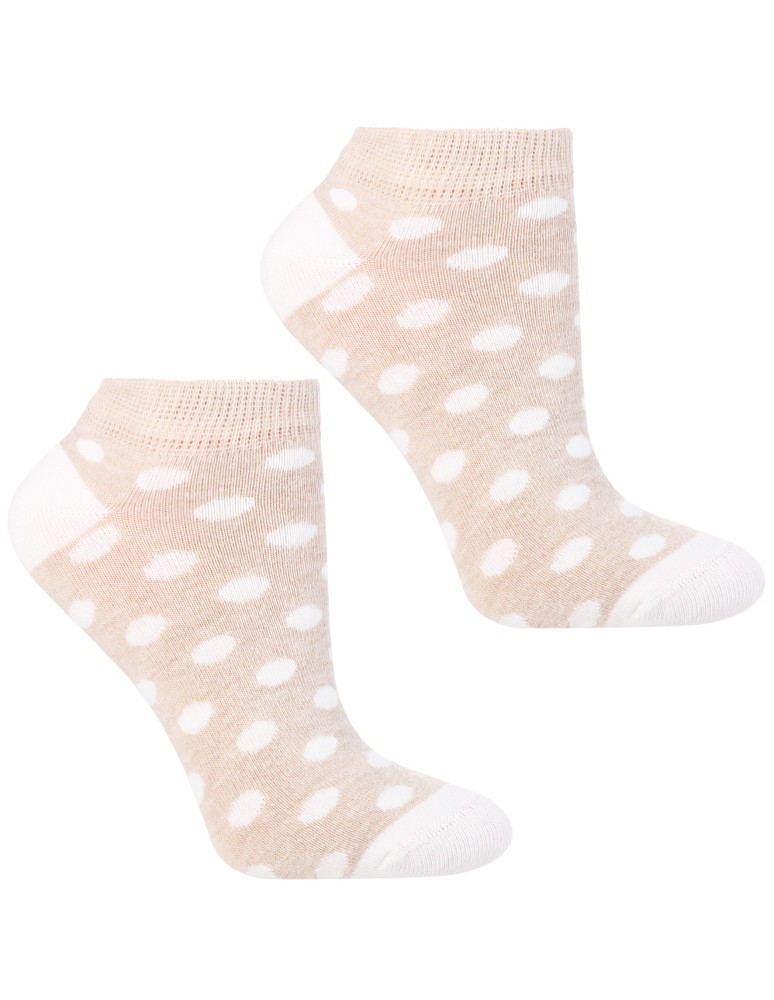 Stopki klasyczne - Skarpetki damskie stopki bawełniane krótkie komfortowe 3-pak WIELOKOLOROWY  - produkt moraj.pl 2