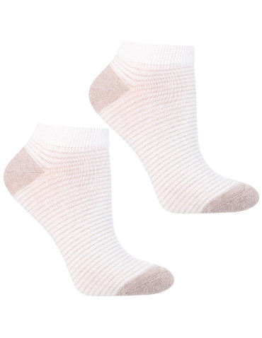 Stopki klasyczne - Skarpetki damskie stopki bawełniane krótkie komfortowe 3-pak WIELOKOLOROWY - produkt 4