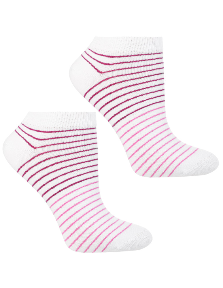 Stopki klasyczne - Skarpety damskie stopki wzorzyste 3-pak WIELOKOLOROWY - produkt moraj.pl 3