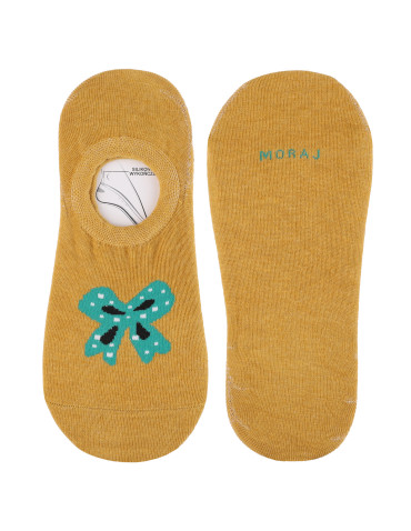 Niskie stopki - Skarpetki damskie niskie stopki w kokardki 3-pak WIELOKOLOROWY - produkt 3