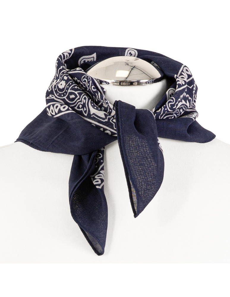 Apaszki - Bandana chusta bawełniana GRANATOWY - produkt moraj.pl 2