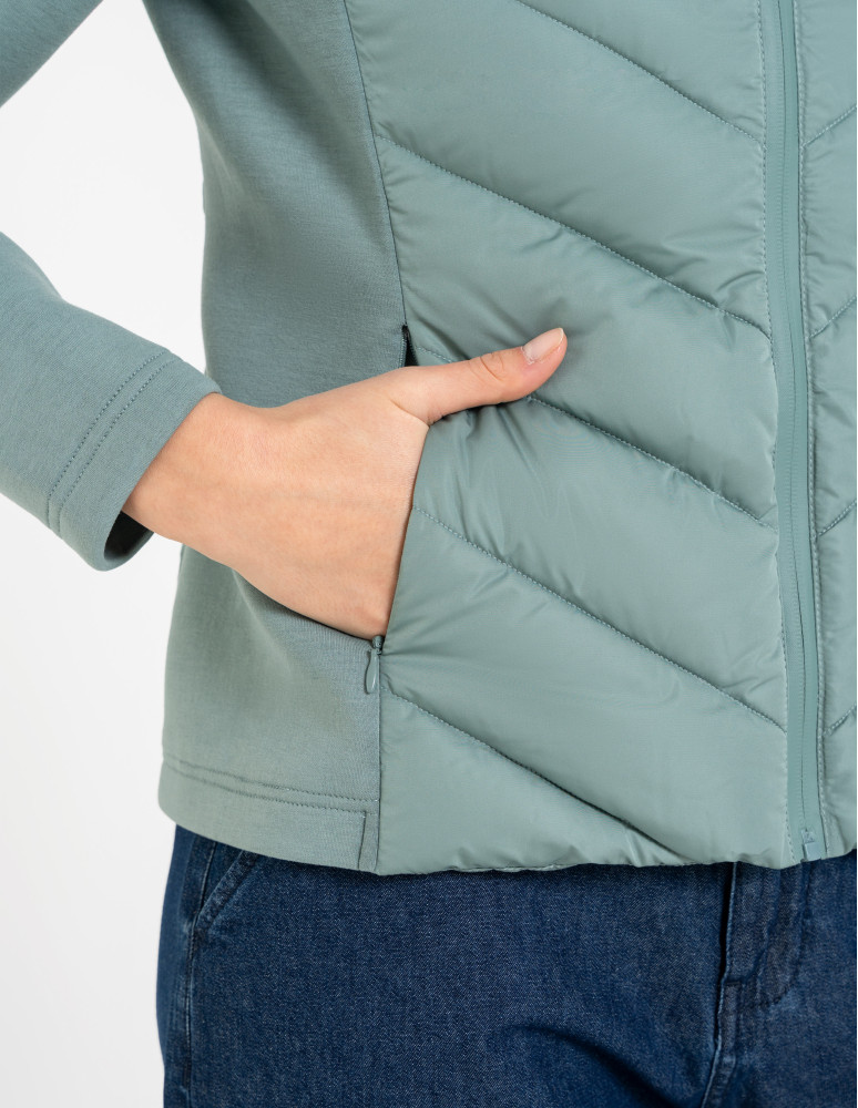 Kurtki i kamizelki - Kurtka damska przejściowa z kapturem JASNY ZIELONY  - produkt moraj.pl 3