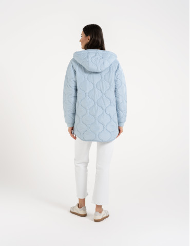 Kurtka damska przejściowa z kapturem i mankietami  - produkt 2