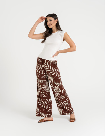 Bluzki i koszule - Bluzka damska prążkowana z krótkim rękawem cap sleeve BIAŁY - produkt 2