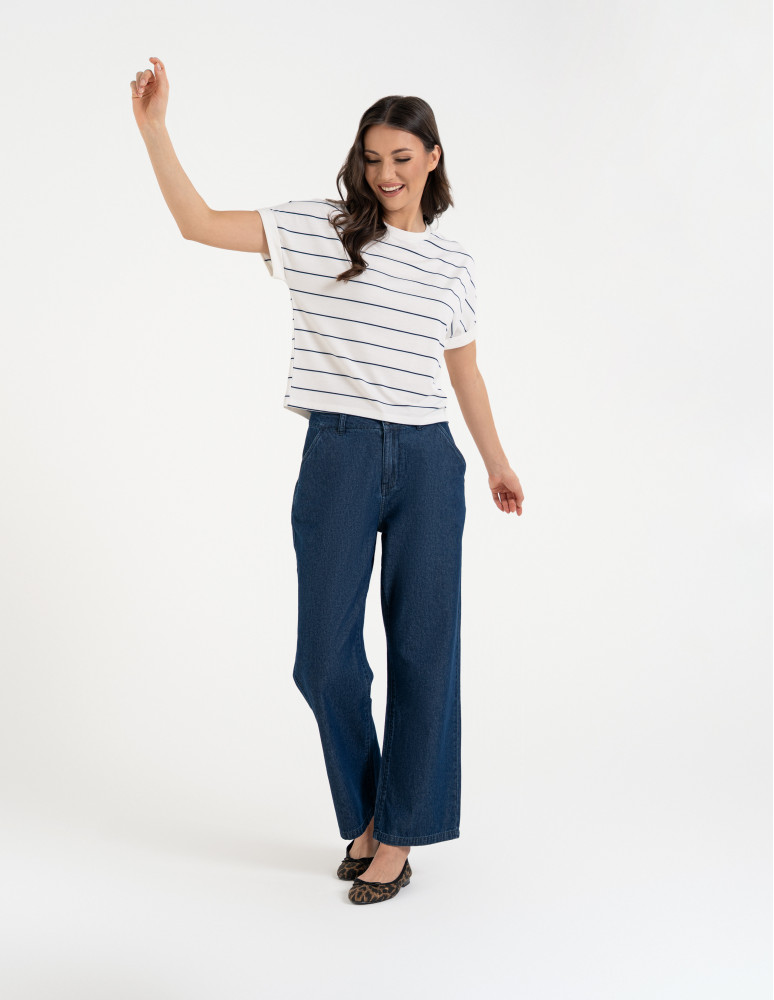 Bluzki i koszule - Bluzka damska z wiskozy o luźniejszym kroju WZÓR 2  - produkt moraj.pl 5