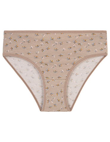 Figi - Figi dziewczęce bawełniane w delikatne wzory 4-pak WIELOKOLOROWY - produkt 3