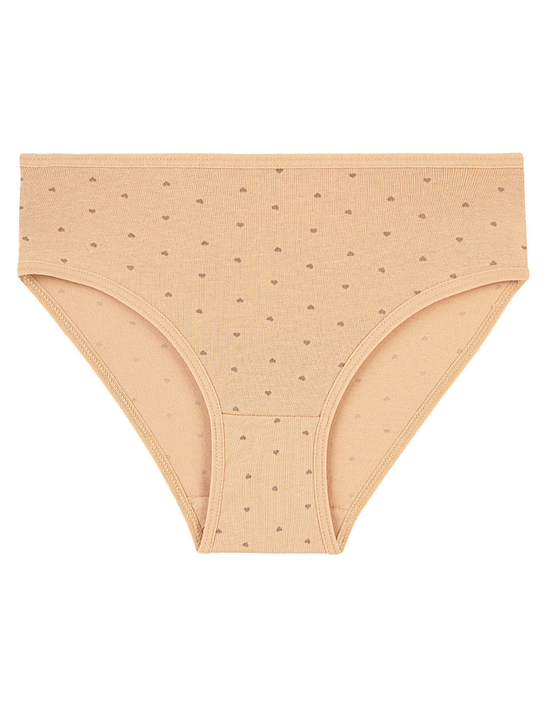 Figi - Figi dziewczęce bawełniane w delikatne wzory 4-pak WIELOKOLOROWY  - produkt moraj.pl 4