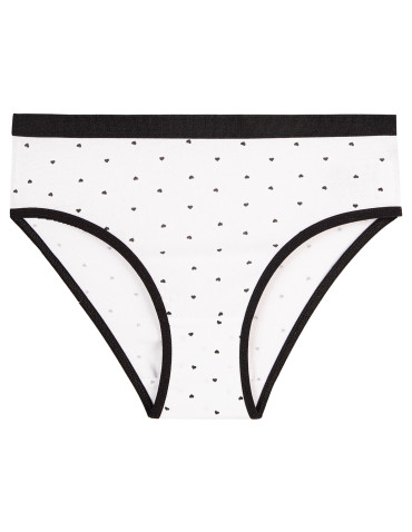 Majtki figi dziewczęce bawełniane kolorowe w serduszka 4-pak - MIX KOLOR - produkt 2