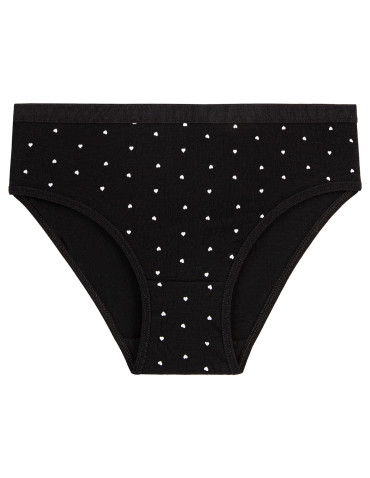 Figi - Majtki figi dziewczęce bawełniane kolorowe w serduszka 4-pak MIX KOLOR - produkt 3