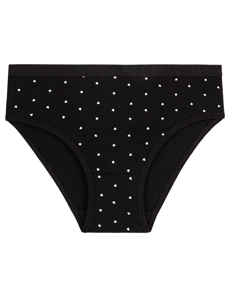 Figi - Majtki figi dziewczęce bawełniane kolorowe w serduszka 4-pak MIX KOLOR - produkt moraj.pl 3