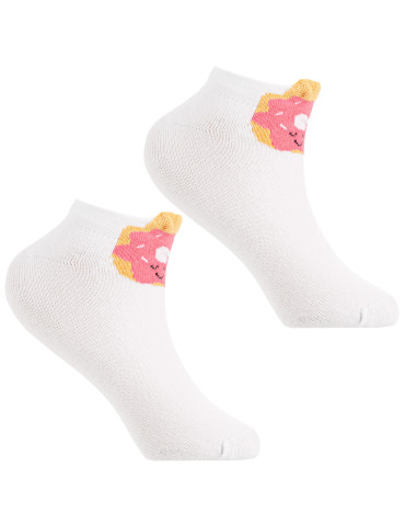 Stopki - Dziewczęce stopki skarpetki z uroczymi wzorami 4-pak WIELOKOLOROWY - produkt 8