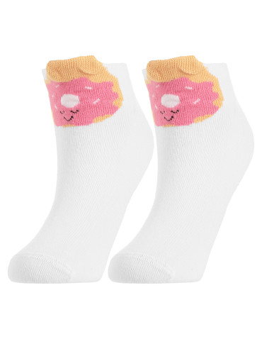 Stopki - Dziewczęce stopki skarpetki z uroczymi wzorami 4-pak WIELOKOLOROWY - produkt 7