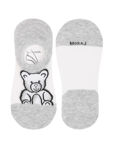 Niskie stopki - Skarpetki damskie niskie stopki bawełniane z misiami 3-pak WIELOKOLOROWY - produkt 6