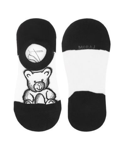 Niskie stopki - Skarpetki damskie niskie stopki bawełniane z misiami 3-pak WIELOKOLOROWY - produkt 8