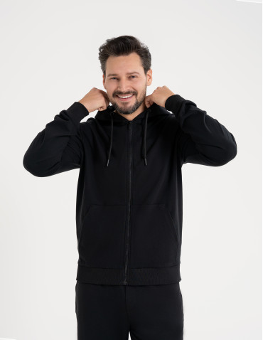 Bluza męska rozpinana gładka bawełniana z kieszeniami