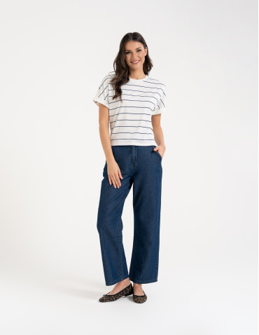 Bluzki i koszule - Bluzka damska z wiskozy o luźniejszym kroju WZÓR 2 - produkt 8