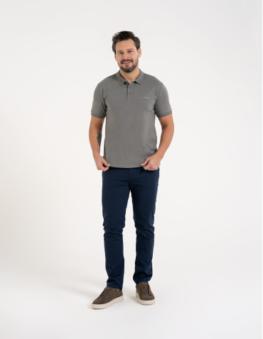 Polo - Męska koszulka polo z krótkim rękawem SZARY - produkt 4