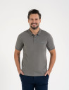 Męska koszulka polo z krótkim rękawem SZARY