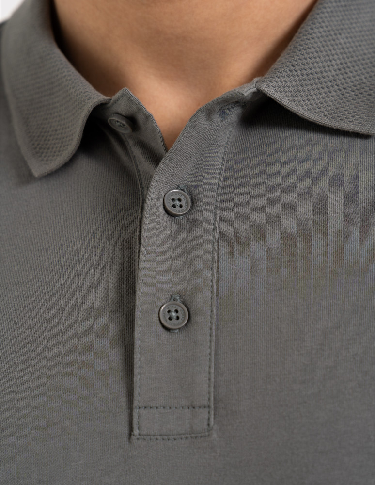 Polo - Męska koszulka polo z krótkim rękawem SZARY  - produkt moraj.pl 7