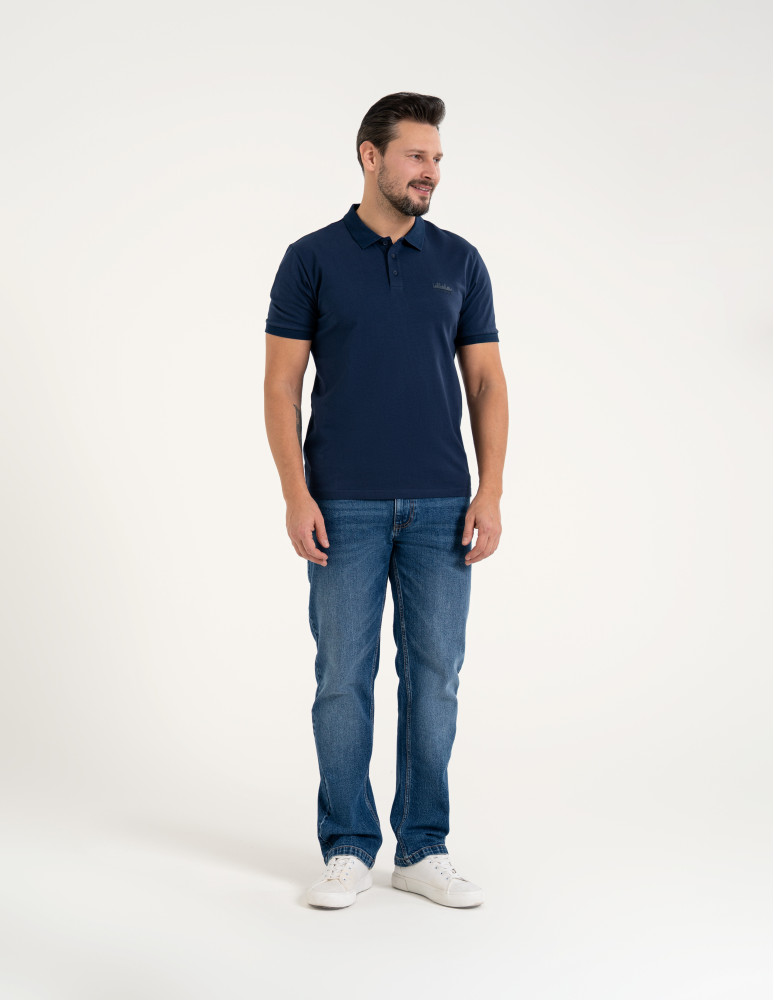 Polo - Męska koszulka polo z krótkim rękawem GRANATOWY  - produkt moraj.pl 8