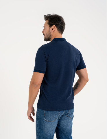 Polo - Męska koszulka polo z krótkim rękawem GRANATOWY - produkt 4