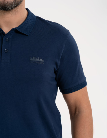 Polo - Męska koszulka polo z krótkim rękawem GRANATOWY - produkt 6