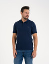 Męska koszulka polo z krótkim rękawem GRANATOWY