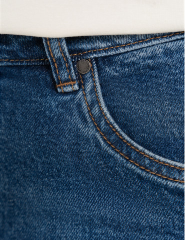 Spodnie męskie - Męskie jeansy klasyczne spodnie NIEBIESKI - produkt 10