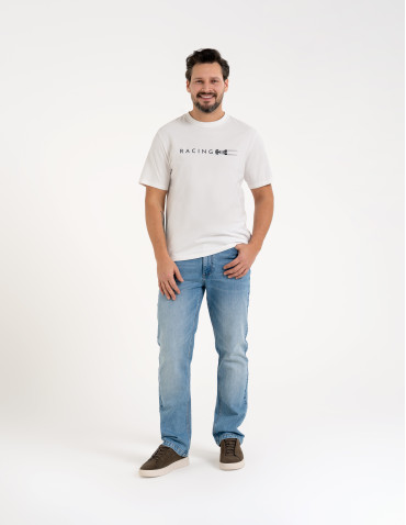 Męska koszulka z krótkim rękawem o regularnym kroju z printem - produkt 2