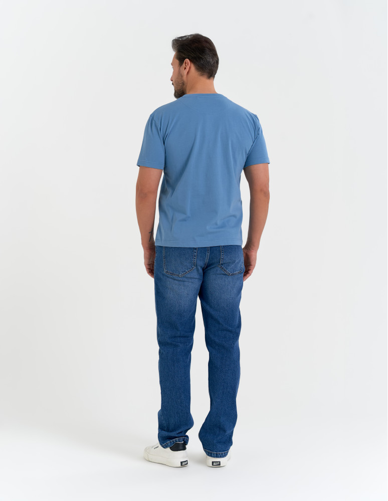 Koszulki i Tank Topy - T-shirt męski koszulka z motywem żeglarskim NIEBIESKI  - produkt moraj.pl 4