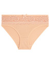 Majtki figi bikini bawełniane z koronkowym pasem 4-pak WIELOKOLOROWY