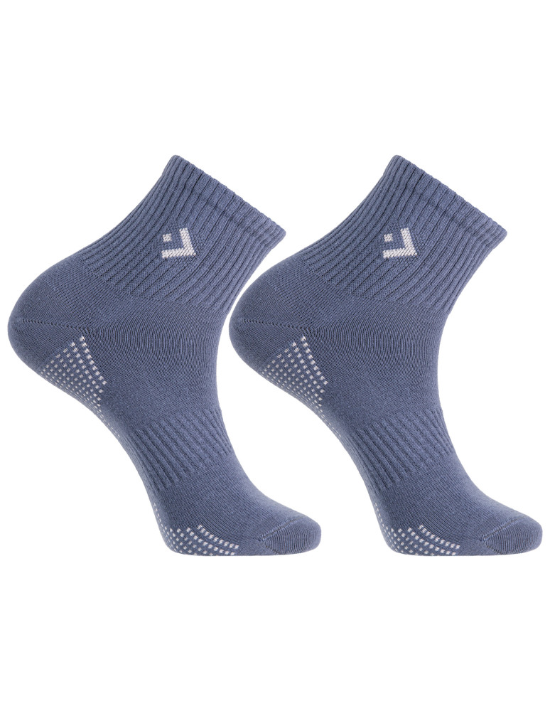 Skarpetki za kostkę - Skarpety męskie bawełniane w delikatny prążek 3-pak WIELOKOLOROWY - produkt moraj.pl 1