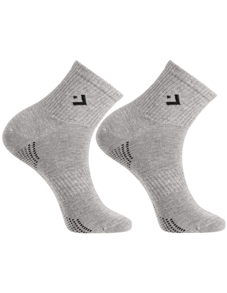 Skarpetki za kostkę - Skarpety męskie bawełniane w delikatny prążek 3-pak WIELOKOLOROWY  - produkt moraj.pl 3