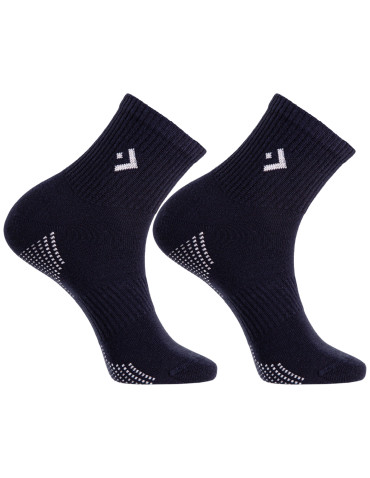 Skarpetki za kostkę - Skarpety męskie bawełniane w delikatny prążek 3-pak WIELOKOLOROWY - produkt 4