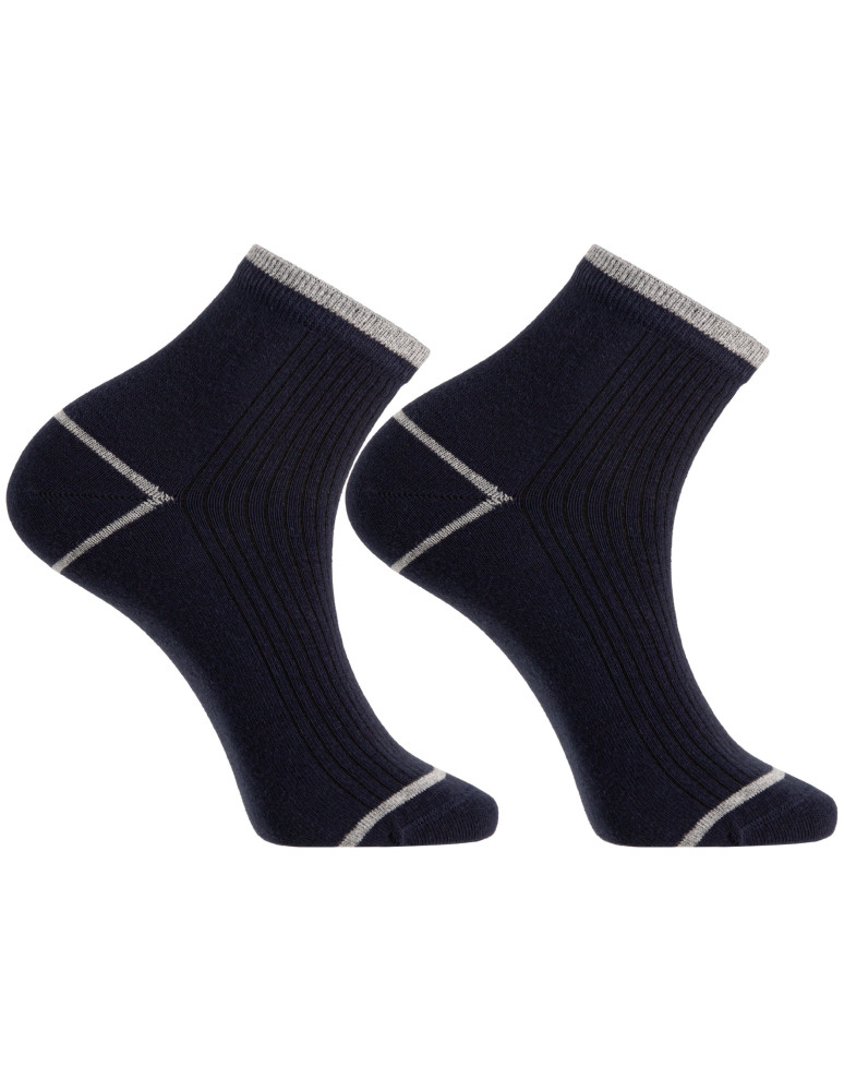 Skarpetki za kostkę - Skarpetki męskie za kostkę klasyczne bawełniane 3-pak WIELOKOLOROWY - produkt moraj.pl 2