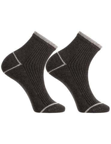 Skarpetki za kostkę - Skarpetki męskie za kostkę klasyczne bawełniane 3-pak WIELOKOLOROWY - produkt 4