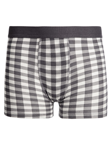 Bokserki - Majtki chłopięce bokserki bawełniane gładkie i w kratkę 4-pak WIELOKOLOROWY - produkt 3