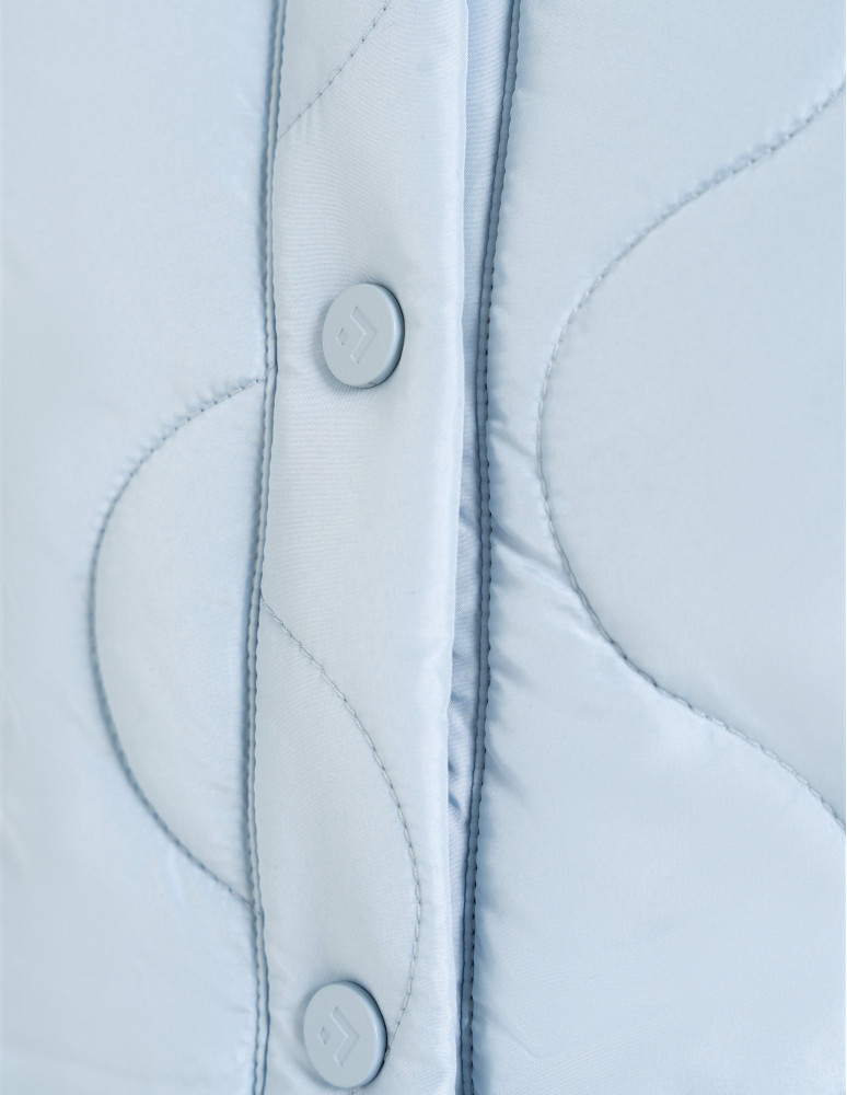 Kurtki i kamizelki - Kurtka damska przejściowa z kapturem i mankietami NIEBIESKI  - produkt moraj.pl 13